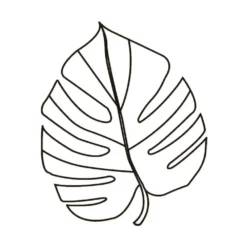 Déco Murale En Métal Feuille De Monstera - 70 Cm