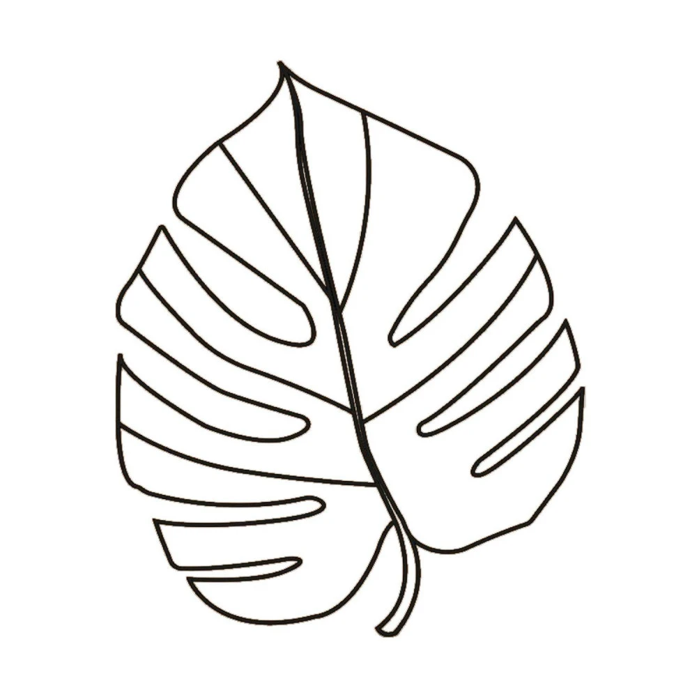 Déco Murale En Métal Feuille De Monstera - 70 Cm 1 Déco Murale En Métal Feuille De Monstera - 70 Cm
