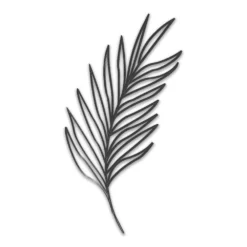 Déco Murale En Métal Feuille De Palmier - 80 Cm