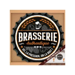 Déco Murale Style Capsule En Métal - Brasserie 5 Déco Murale Style Capsule En Métal - Brasserie -Promos Nid Objet Magasin deco murale style capsule en metal brasserie 2