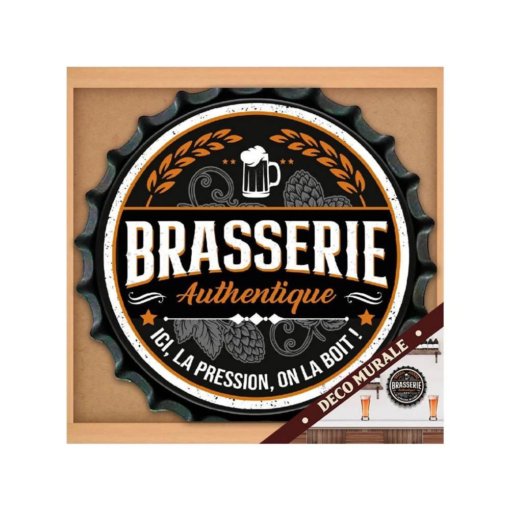 Déco Murale Style Capsule En Métal - Brasserie 3 Déco Murale Style Capsule En Métal - Brasserie – Image 3