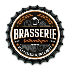 Déco Murale Style Capsule En Métal - Brasserie