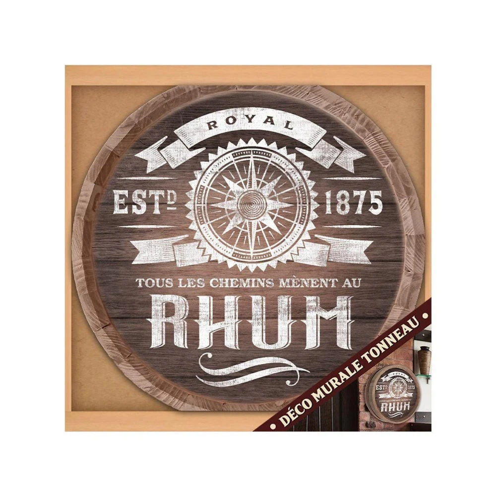 Déco Murale Tonneau De Rhum 40 Cm 3 Déco Murale Tonneau De Rhum 40 Cm – Image 3