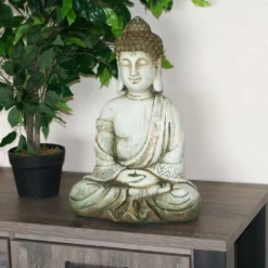 Décoration Bouddha Position Lotus - 50 Cm -Promos Nid Objet Magasin decoration bouddha position lotus 50 cm 2