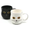 Duo De Tasses Chats Noir Et Blanc Meow