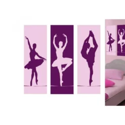 Ensemble De 3 Toiles Décoratives Danseuses
