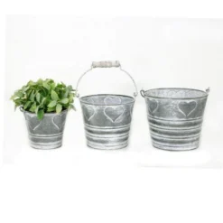 Ensemble Déco De 3 Seaux Avec Anse Bérénice -Promos Nid Objet Magasin ensemble deco de 3 seaux avec anse berenice 3