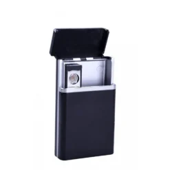 Champ Etui à Cigarettes Avec Allume-Cigarette - Noir -Promos Nid Objet Magasin etui a cigarettes avec allume cigarette noir 4