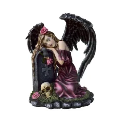 Fée Aux Ailes Noires Sur Stèle -Promos Nid Objet Magasin fee aux ailes noires sur stele 3