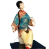 Figurine Chinoise Assise Avec Instrument à Cordes