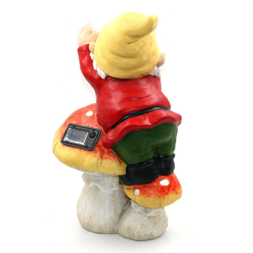 Grand Nain De Jardin Solaire - 42 Cm Champignon 3 Grand Nain De Jardin Solaire - 42 Cm Champignon – Image 3