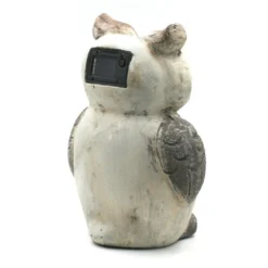 Hibou De Déco Extérieur 26 Cm - Solaire Avec LED -Promos Nid Objet Magasin hibou de deco exterieur 26 cm solaire avec led 3