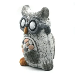 Hibou De Déco Extérieur - Solaire Avec LED -Promos Nid Objet Magasin hibou de deco exterieur solaire avec led 2