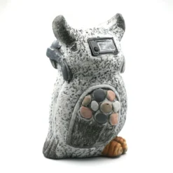 Hibou De Déco Extérieur - Solaire Avec LED -Promos Nid Objet Magasin hibou de deco exterieur solaire avec led 3