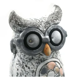 Hibou De Déco Extérieur - Solaire Avec LED -Promos Nid Objet Magasin hibou de deco exterieur solaire avec led 4