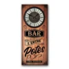 Horloge En Bois 70 Cm - Bar L'entre Potes