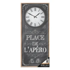 Horloge En Bois 70 Cm - Place De L'Apéro -Promos Nid Objet Magasin horloge en bois 70 cm place de l apero 2