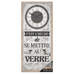 Horloge Rectangulaire Se Mettre Au Verre -Promos Nid Objet Magasin horloge rectangulaire se mettre au verre 2