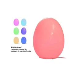 Lampe Oeuf Multicolore