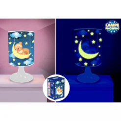 Lampe Phosphorescente - Ourson Et Lune -Promos Nid Objet Magasin lampe phosphorescente ourson et lune 3