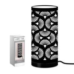 Lampe Tube 15x33 Cm Fleurs Graphique