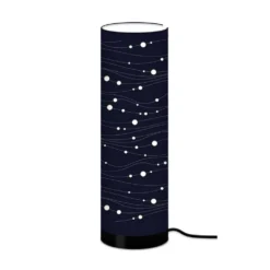 Lampe Tube 63 Cm Ajourée Bleu Nuit -Promos Nid Objet Magasin lampe tube 63 cm ajouree bleu nuit 2
