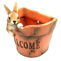 Lapin Cache Pot à Suspendre - Welcome -Promos Nid Objet Magasin lapin cache pot a suspendre welcome 1