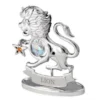 Lion - Signe Du Zodiaque Chromé - Crystocraft