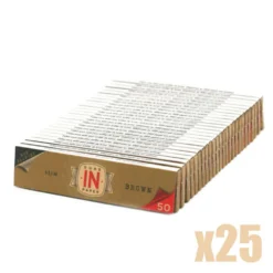 Lot De 25 Paquets De Feuilles Slim Brown DONE IN PAPER