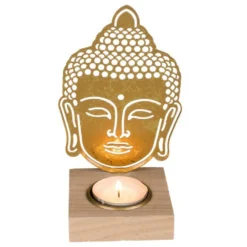 Lot De 3 Bougeoirs Bouddha En Métal Ajouré De 15 Cm -Promos Nid Objet Magasin lot de 3 bougeoirs bouddha en metal ajoure de 15 cm 2