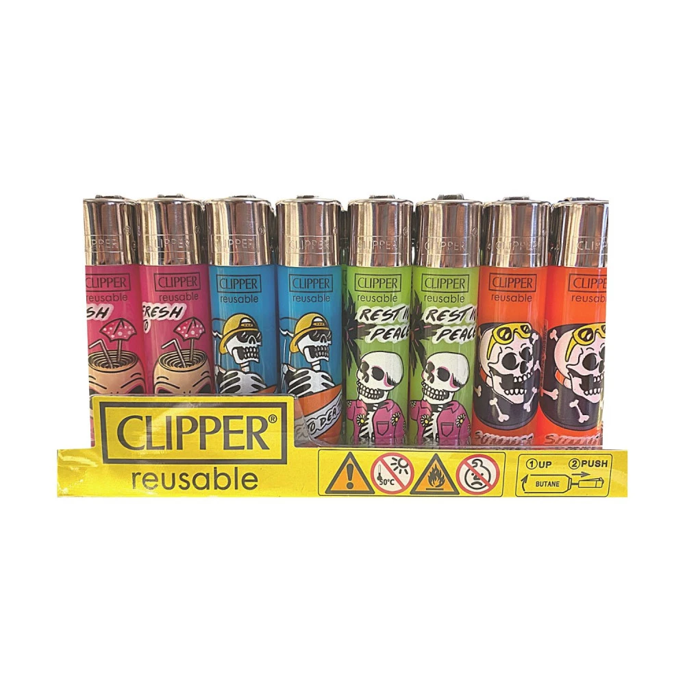 Lot De 48 Briquets Clipper Collection Summer Skulls 1 Lot De 48 Briquets Clipper Collection Summer Skulls