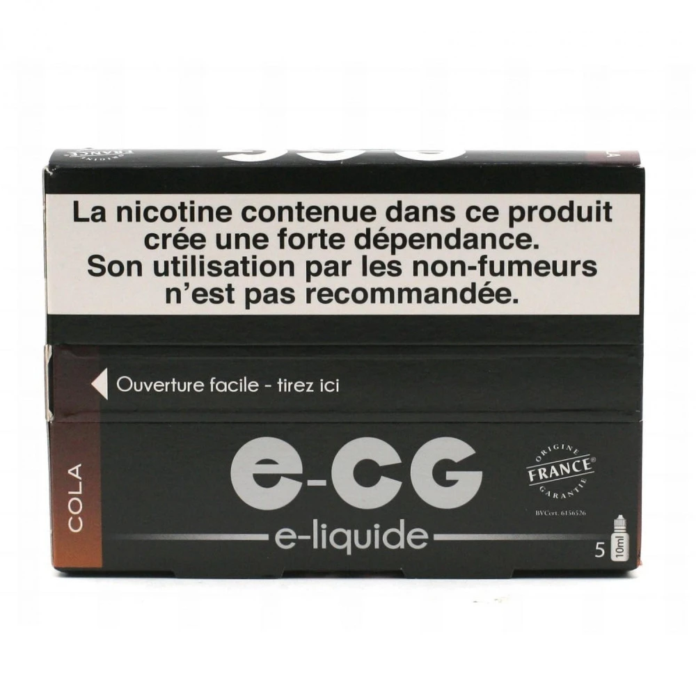 Lot De 5 Flacons E-CG - Cola 11 Mg/ml 2 Lot De 5 Flacons E-CG - Cola 11 Mg/ml – Image 2