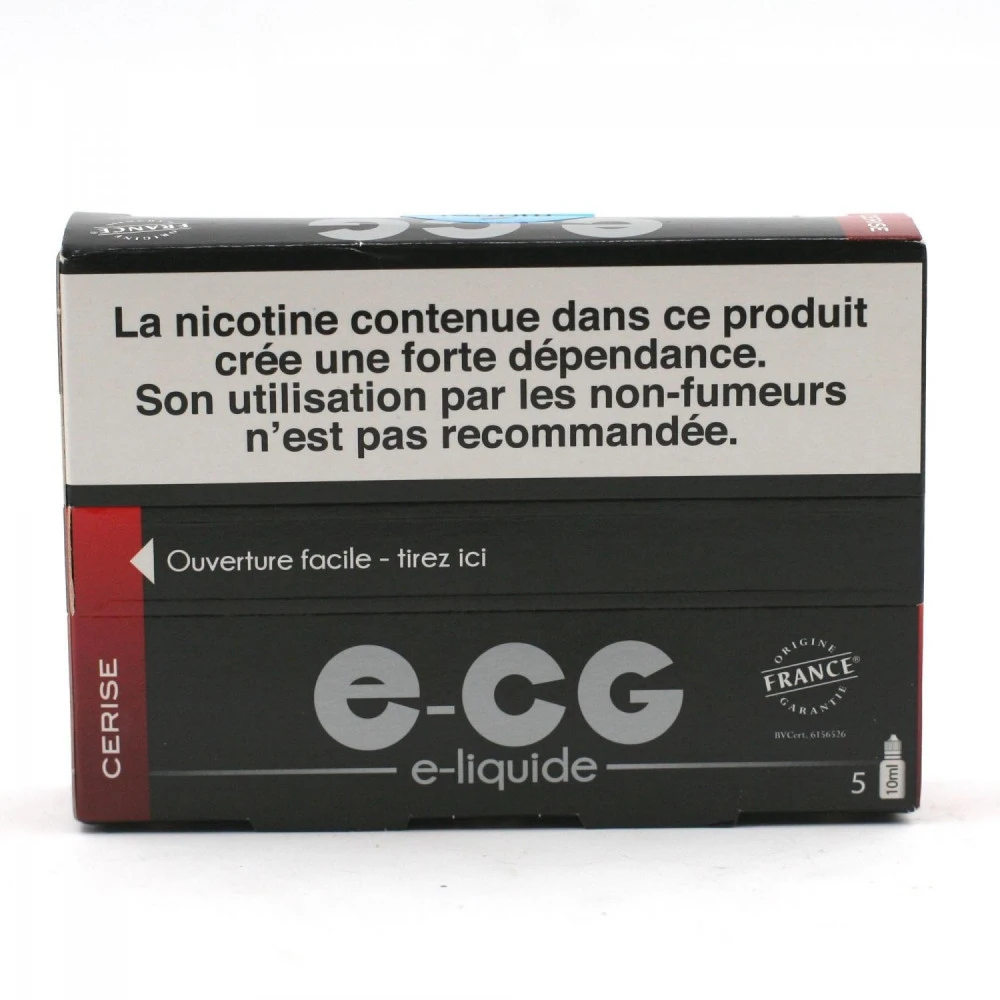 Lot De 5 Flacons E-CG - Goût Cerise 6 Mg/ml 2 Lot De 5 Flacons E-CG - Goût Cerise 6 Mg/ml – Image 2