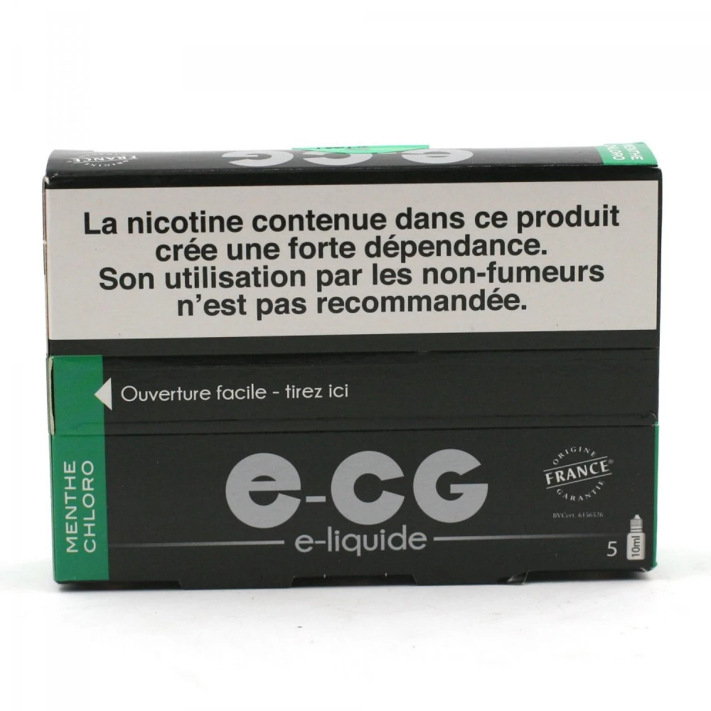 Lot De 5 Flacons E-CG - Goût Menthe Chloro 3 Mg/ml 2 Lot De 5 Flacons E-CG - Goût Menthe Chloro 3 Mg/ml – Image 2