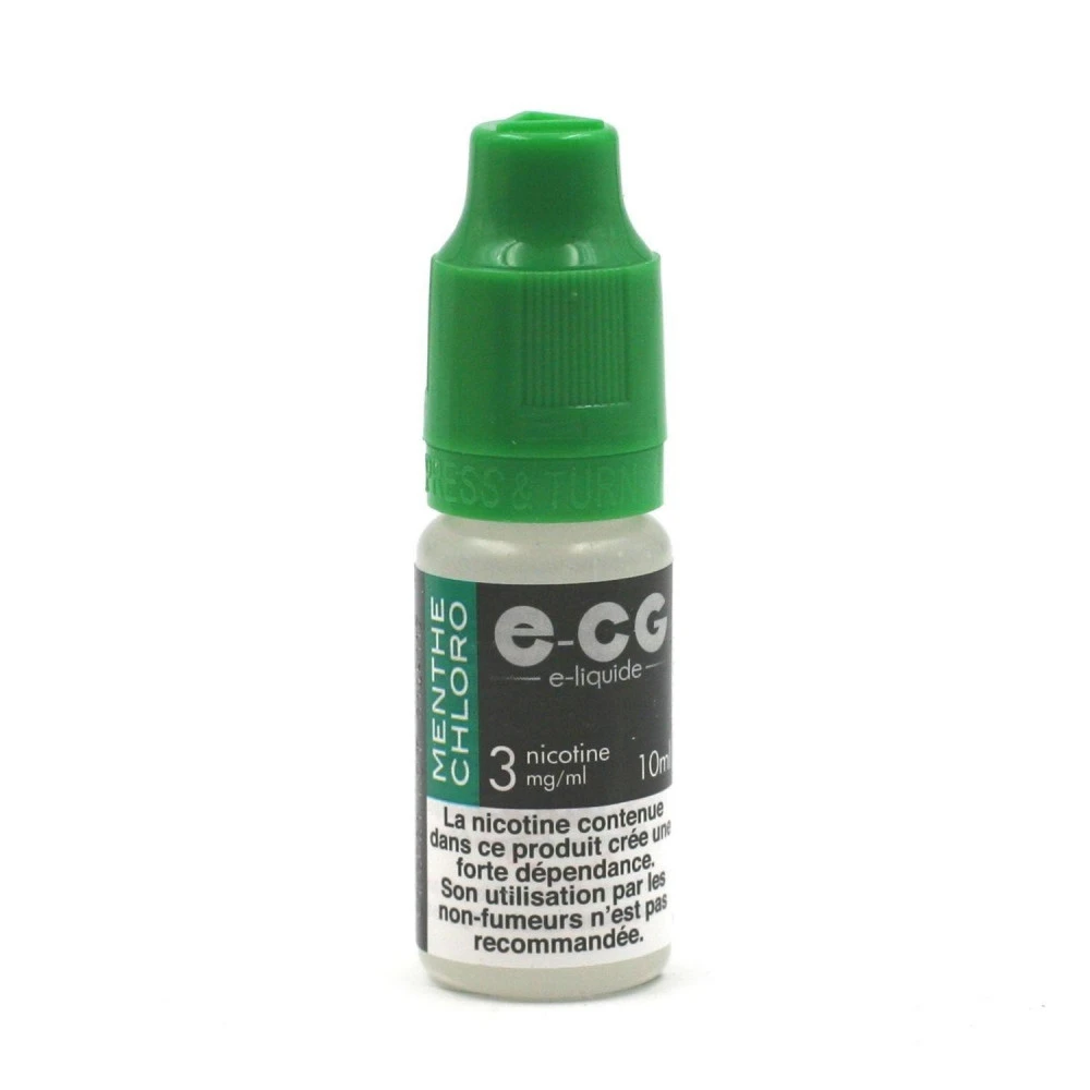 Lot De 5 Flacons E-CG - Goût Menthe Chloro 3 Mg/ml 4 Lot De 5 Flacons E-CG - Goût Menthe Chloro 3 Mg/ml – Image 4