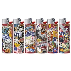 Lot De 50 Briquets BIC MAXI J26 - US BIKERS -Promos Nid Objet Magasin lot de 50 briquets bic maxi j26 us bikers 1