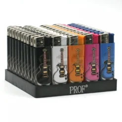Lot De 50 Briquets Electronique - Guitare -Promos Nid Objet Magasin lot de 50 briquets electronique guitare 1