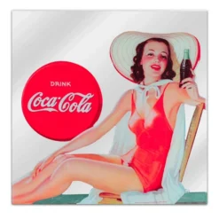 Miroir Coca Cola - Pin Up Au Chapeau