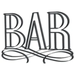 Mot Déco Métal Bar