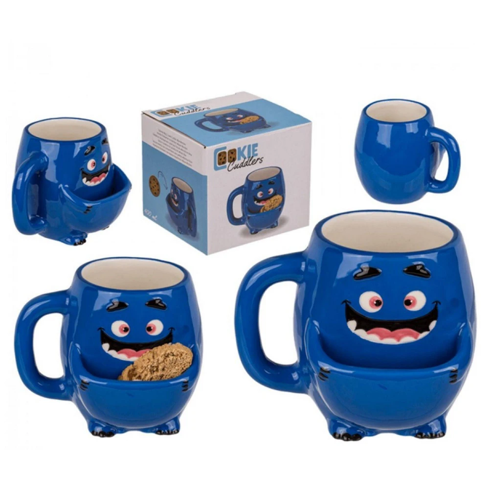 Mug Avec Poche à Biscuit - Monstre Bleu 2 Mug Avec Poche à Biscuit - Monstre Bleu – Image 2