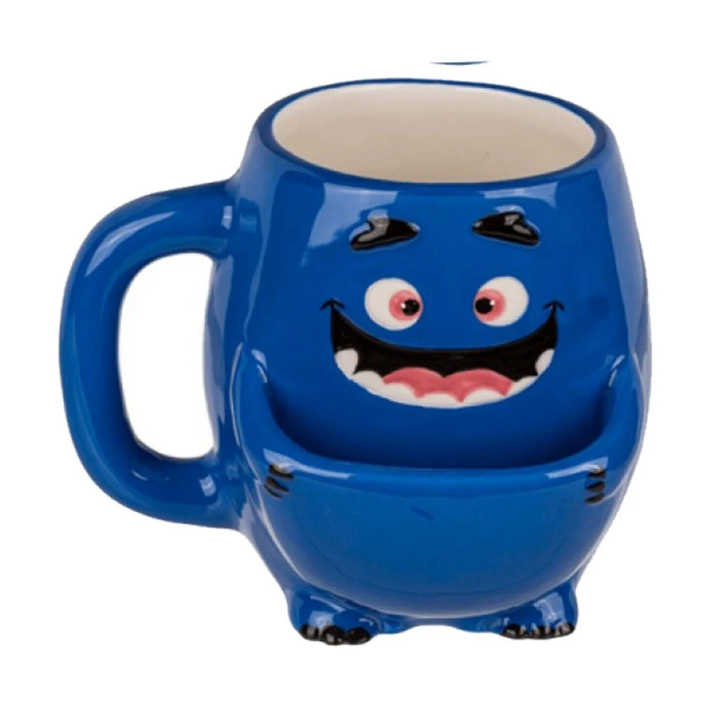 Mug Avec Poche à Biscuit - Monstre Bleu 1 Mug Avec Poche à Biscuit - Monstre Bleu