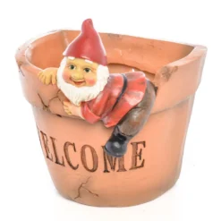 Nain De Jardin Cache Pot à Suspendre - Welcome