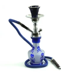 Forest Narguilé à Tête De Mort (33 Cm) - Bleu -Promos Nid Objet Magasin narguile a tete de mort 33 cm bleu 3