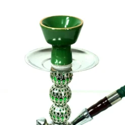 Narguilé Simple Tuyau - Vert -Promos Nid Objet Magasin narguile simple tuyau vert 4