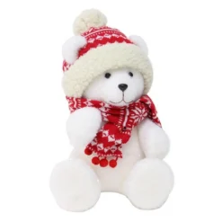 Ours Polaire Avec Bonnet Et écharpe -Promos Nid Objet Magasin ours polaire avec bonnet et echarpe 2