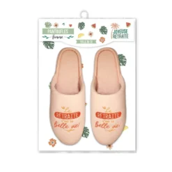 Pantoufles Retraite C'est La Belle Vie ! T 39 - 41 -Promos Nid Objet Magasin pantoufles retraite c est la belle vie t 39 41 2