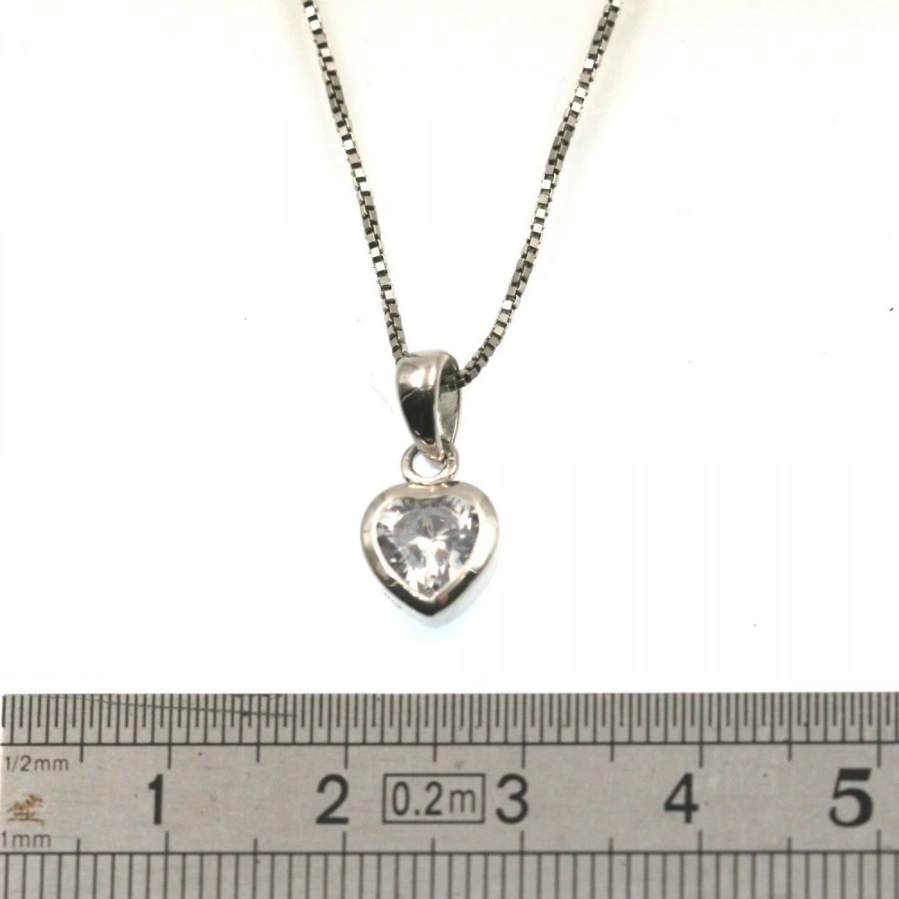 Pendentif Argent Avec Côur Pierre (494966) 3 Pendentif Argent Avec Côur Pierre (494966) – Image 3