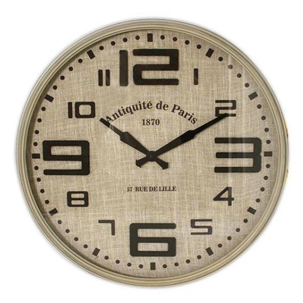 Pendule Antiquité De Paris 'Rue De Lille' 60 Cm De Diamètre 1 Pendule Antiquité De Paris 'Rue De Lille' 60 Cm De Diamètre