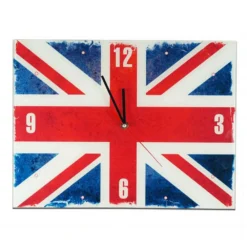 Pendule En Verre Drapeau Anglais