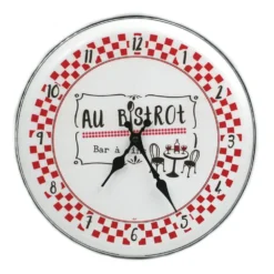 Pendule Façon Tôle émaillée - Bistrot